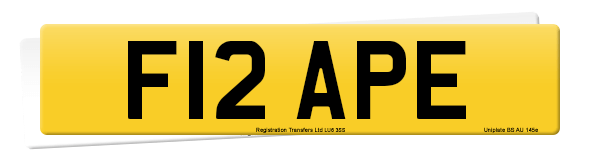 Registration number F12 APE